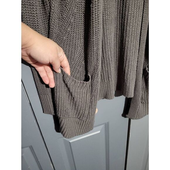 Pink Rose grey open cardigan - Picture 2 of 7